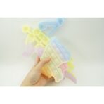 Jucarie antistres din silicon Embo, Pop it Now and Flip It , 40x45 cm, Cupidon, Fosforescent, Multicolor - imagine 6