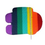 Jucarie antistres din silicon, Embo, Pop It Now and Flip It, Among Us, 85 cm - imagine 3