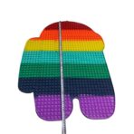 Jucarie antistres din silicon, Embo, Pop It Now and Flip It, Among Us, 85 cm