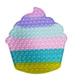 Jucarie antistres din silicon Embo, Pop it Now and Flip It, Briosa, urias, Multicolor - imagine 7