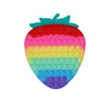 Jucarie antistres din silicon Embo, Pop it Now and Flip It , Capsuna mare , Multicolor - imagine 2