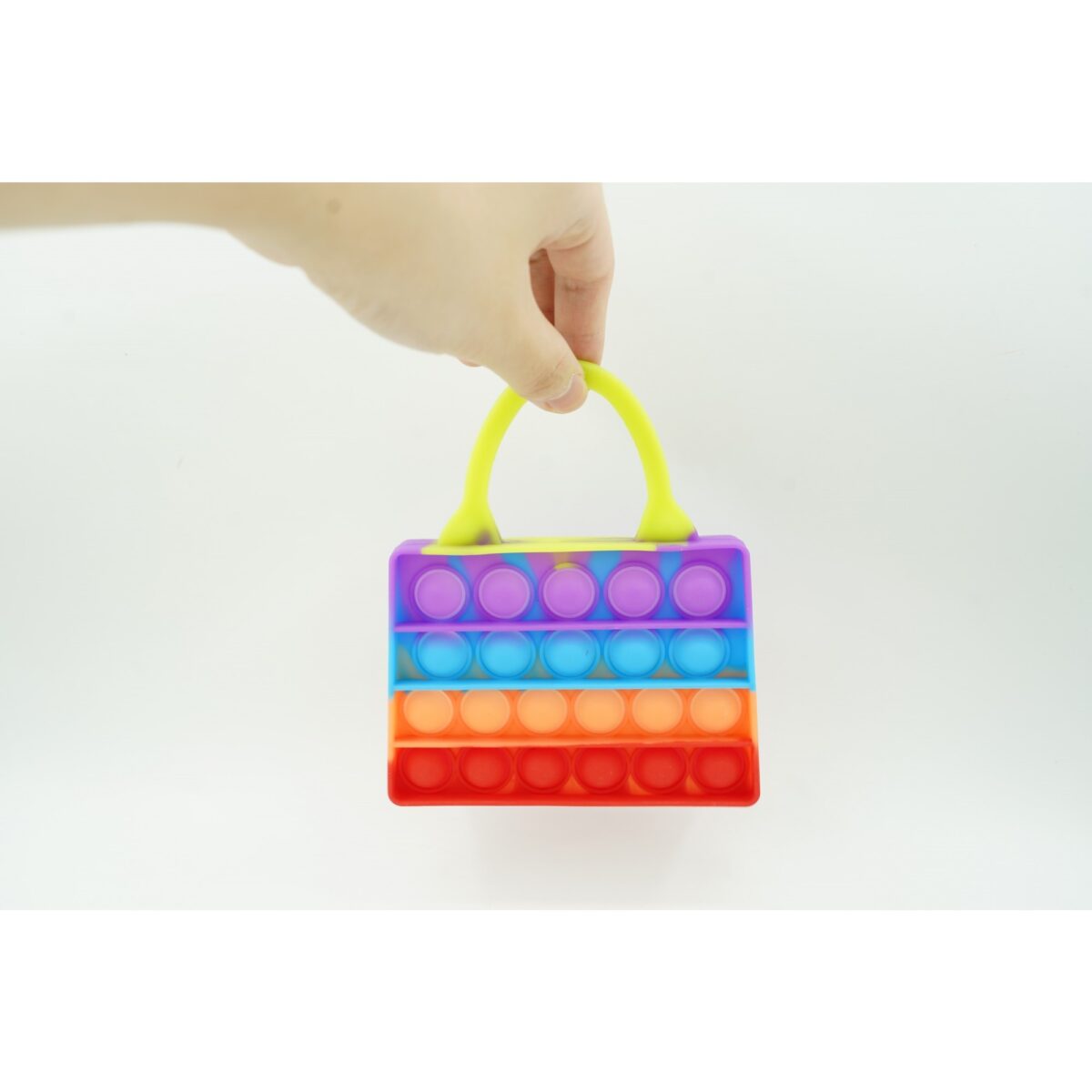 Jucarie Antistres din silicon Embo, Pop It Now And Flip It, Geanta de umar, Multicolor - imagine 2