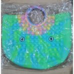 Jucarie Antistres, Embo, Tip Pop It Now and Flip It, Geanta, din Silicon, 28 cm, Multicolor - imagine 2