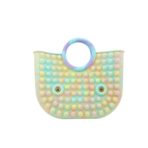Jucarie Antistres din silicon Embo, Pop It Now And Flip It, Geanta mare, 28 cm, Multicolor, V4 - imagine 2