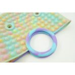 Jucarie Antistres din silicon Embo, Pop It Now And Flip It, Geanta mare, 28 cm, Multicolor, V4 - imagine 3