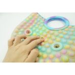 Jucarie Antistres din silicon Embo, Pop It Now And Flip It, Geanta mare, 28 cm, Multicolor, V4 - imagine 4
