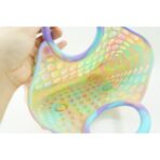 Jucarie Antistres din silicon Embo, Pop It Now And Flip It, Geanta mare, 28 cm, Multicolor, V4 - imagine 5
