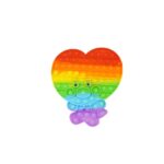 Jucarie antistres din silicon, Embo, Pop It Now and Flip It, Maimuta mare, Multicolor