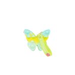 Jucarie antistres din silicon, Embo, Pop It Now and Flip It, Portofel fluturas, Bleu/Galben - imagine 2