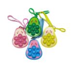 Jucarie antistres din silicon, Embo, Pop It Now and Flip It, Simple Dimple, Breloc, Avocado, Verde - imagine 2