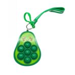 Jucarie antistres din silicon, Embo, Pop It Now and Flip It, Simple Dimple, Breloc, Avocado, Verde