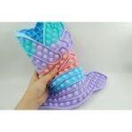 Jucarie antistres din silicon Embo, Pop it Now and Flip It ,Unicorn cu aripi ,Curcubeu - imagine 5