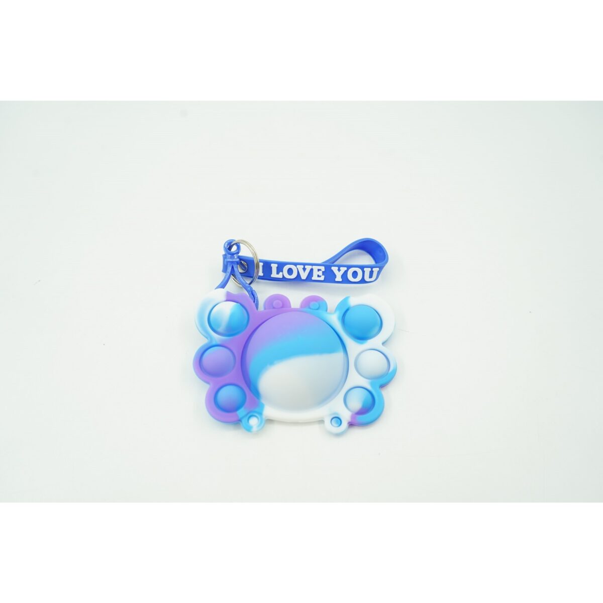 Jucarie antistres din silicon, Embo, Pop It Now tip breloc, Crab, Multicolor, V2 - imagine 2