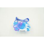 Jucarie antistres din silicon, Embo, Pop It Now tip breloc, Crab, Multicolor, V2 - imagine 4