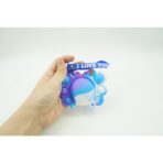 Jucarie antistres din silicon, Embo, Pop It Now tip breloc, Crab, Multicolor, V2 - imagine 5