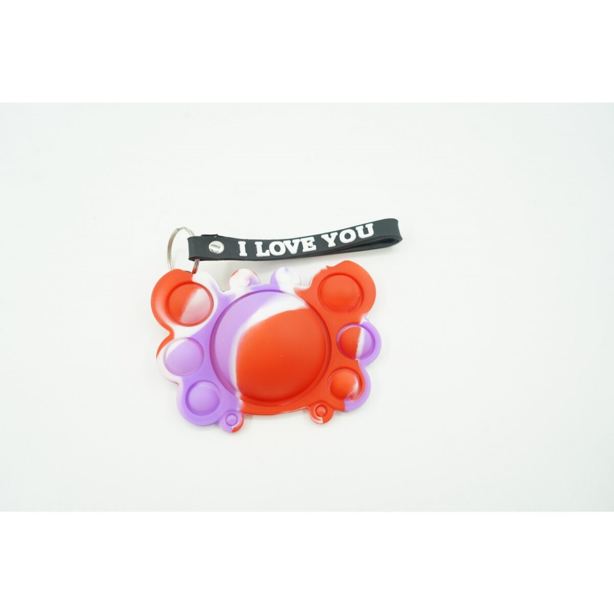 Jucarie antistres din silicon, Embo, Pop It Now tip breloc, Crab, Multicolor, V4 - imagine 2