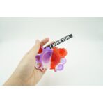 Jucarie antistres din silicon, Embo, Pop It Now tip breloc, Crab, Multicolor, V4 - imagine 5