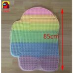 Jucarie antistres din silicon Pop it now, Among Us, multicolor, urias, fosforescent - imagine 2