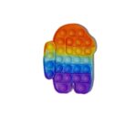 Jucarie antistres din silicon, Pop It Now and Flip It, Among Us, Multicolor, Model 5 - imagine 2