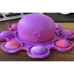 Jucarie antistres din silicon, Pop It Now and Flip It, Caracatita reversibila, 20x10 cm, Model 5, Multicolor - imagine 2