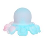 Jucarie Antistres, Embo, Tip Pop It, Caracatita Reversibila, din Silicon, 20 x 10 cm, Multicolor/Lila - imagine 5