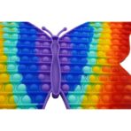Jucarie antistres din silicon Pop it now, forma Fluture, multicolor, urias - imagine 3