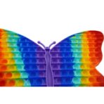 Jucarie antistres din silicon Pop it now, forma Fluture, multicolor, urias - imagine 4