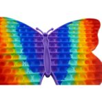 Jucarie antistres din silicon Pop it now, forma Fluture, multicolor, urias - imagine 5
