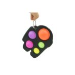 Jucarie Antistres Embo - Fidget Toy, Simple Dimple, Among us, Negru - imagine 2