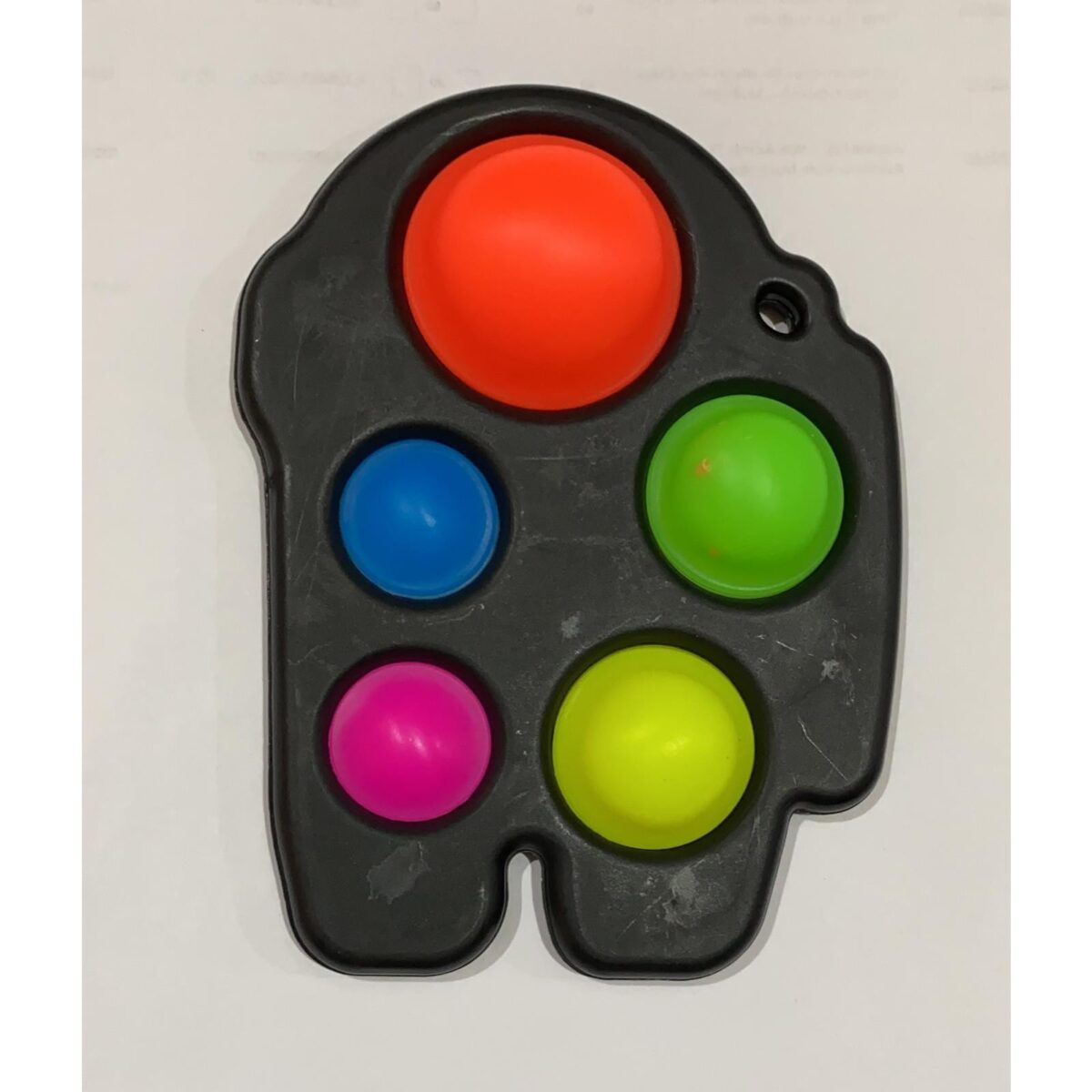 Jucarie Antistres Embo - Fidget Toy, Simple Dimple, Among us, Negru - imagine 4
