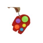 Jucarie Antistres Embo - Fidget Toy, Simple Dimple, Among us, Rosu - imagine 3