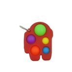 Jucarie Antistres Embo - Fidget Toy, Simple Dimple, Among us, Rosu