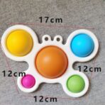 Jucarie Antistres Embo - Fidget Toy, Simple Dimple, Crab, Multicolor - imagine 3