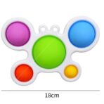 Jucarie Antistres Embo - Fidget Toy, Simple Dimple, Crab, Multicolor - imagine 6