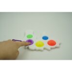 Jucarie Antistres Embo - Fidget Toy, Simple Dimple, Unicorn, Alb - imagine 3