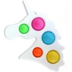 Jucarie Antistres Embo - Fidget Toy, Simple Dimple, Unicorn, Alb