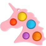 Jucarie Antistres Embo - Fidget Toy, Simple Dimple, Unicorn, Roz - imagine 3