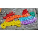 Jucarie Antistres, Embo, Tip Pop It Now and Flip It, Sania Lui Mos Craciun cu Renul, 42 x 21 cm, Multicolor - imagine 3
