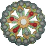 Jucarie Antistres, Embo, Model Simple Dimple, Fidget Toy Spinner, cu 24 Buline, Multicolor