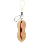 Jucarie breloc aluna antistres, Peanut Fidget Toy, Crem - imagine 5