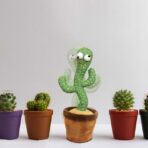 Jucarie Cactus dansator cu acumulator, Imita, Canta, Danseaza, Palarie si fular incluse - imagine 5