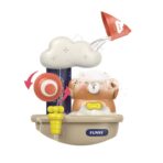 Jucarie de baie Embo, Ursulet in cada cu spuma, 29 cm, Jucarie interactiva, Multicolor - imagine 4