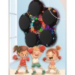 Jucarie de Boxat cu Muzica si Lumini, Embo, Bluetooth, Incarcare USB, Aplicare cu Ventuze, 5 Tinte, 40x38x8 cm, 930 g, Negru - imagine 5