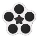 Jucarie de Boxat cu Muzica si Lumini, Embo, Bluetooth, Incarcare USB, Aplicare cu Ventuze, 5 Tinte, 40x38x8 cm, 930 g, Alb - imagine 2