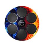 Jucarie de Boxat cu Muzica si Lumini, Embo, Bluetooth, Incarcare USB, Aplicare cu Ventuze, 6 Tinte, 46x46x8 cm, 2000 g, Multicolor