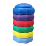 Jucarie de Echilibru, Embo, Tip Stepping Stones, 6 Piese, din Spuma, pentru Miscare, Sarituri, Prindere, 28 x 28 x 50 cm, Model 5, Multicolor