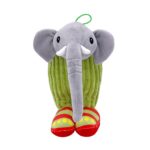 Jucarie Moale de Plus Italian Brainrot, Embo, cu Agatatoare, Model Elefant Cactus Lirili Larila, Jucarie Moale pentru Copii, 25 x 12 cm, Verde Gri