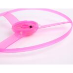 Jucarie Disc Zburator, Distractiv pentru Copii, Embo, Aruncator Manual din Plastic, cu Lumini, Roz - imagine 6