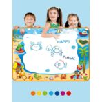 Jucarie educativa de colorat cu apa, covorasul magic, 100x70 cm - imagine 2