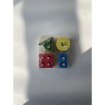 Jucarie Educativa Embo, Tip Montessori, din Lemn, + 36 Luni, Forme Geometrice, 16 Piese, 12 x 12 cm, Multicolor - imagine 10